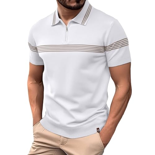 Polo de golf homme manche courte chemise loisirs business décontracté