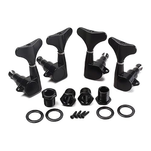 GOOHOCHY 2r2l Guitar Bass Tuning Pegs Machine Heads Metal 5.6x2.8x15cm Heavy 4-string Bass Guitar Tuners
