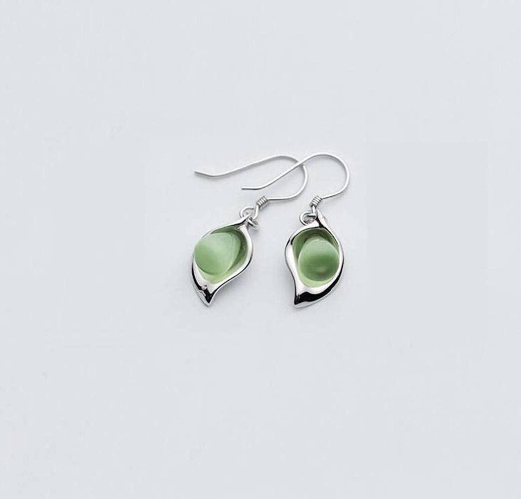 Boucles d'oreilles bourgeon de feuille cadeau idéal pour dames - 7