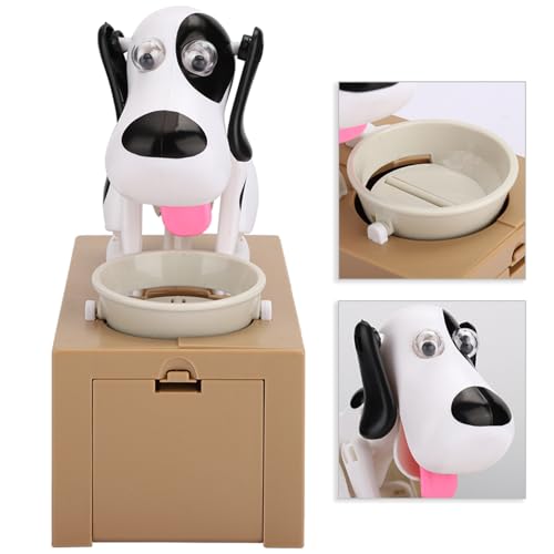 Cartoon-Hundefresser-Spardose, Süßes Spartopf-Kindergeburtstagsgeschenk, Zum Spaß Beim Geldsparen, Hergestellt aus Hochwertigem ABS-Material