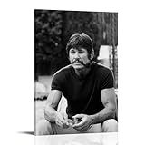 Zhegyi Charles Bronson Black And White Posters Canvas Wall Art Picture Prints Hanging Photo Gift Idea Decor Homes Artworks 08x12inch(20x30cm)
