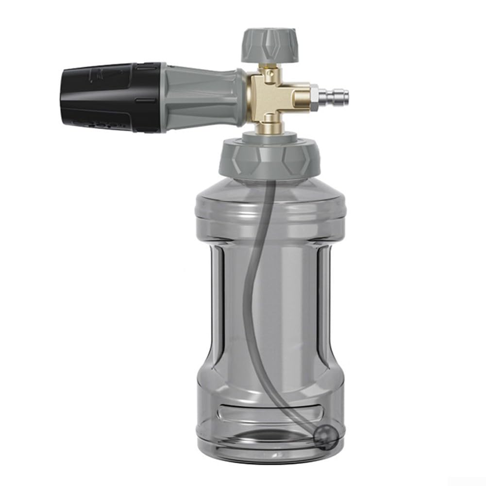 Lancia per idropulitrice ad alta pressione con flacone in schiuma di rame da 1000 ml, manico spray da 4000 PSI e set di ugelli regolabili per dispenser di sapone per lavaggio auto, kit di pulizia per