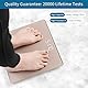 Homebuds Digitale Waage Personen, hohe Präzision Zugesichert durch professionelle Personenwaage fabrik SEIT 2001, helle weiße LED und Step On, 3*AAA Batterien enthalten, 400lb/182kg, Roségold