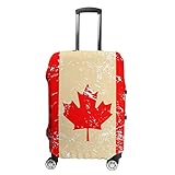 Canada Retro Flag Luggage Cover for Suitcase Luggage Protector Travel Bag Covers for Luggage M