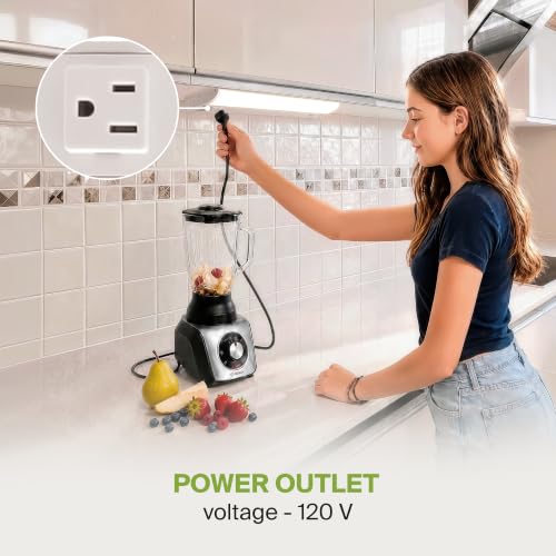 Image of ASD LED Under Cabinet Lighting with 1 Power Outlet, 18 inch 8W 715 LM, Hardwired Under Cabinet Lights for Kitchen, 3000K /4000K /5000K, Under Counter Light Fixtures, ETL, White Finish (No On /Off Switch)