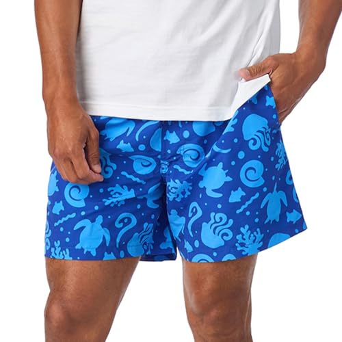 Image of Saint Eve Mens Swim Trunks 6 Inch Inseam Quick Dry Beach Shorts with Mesh Liner Dad and Me Matching