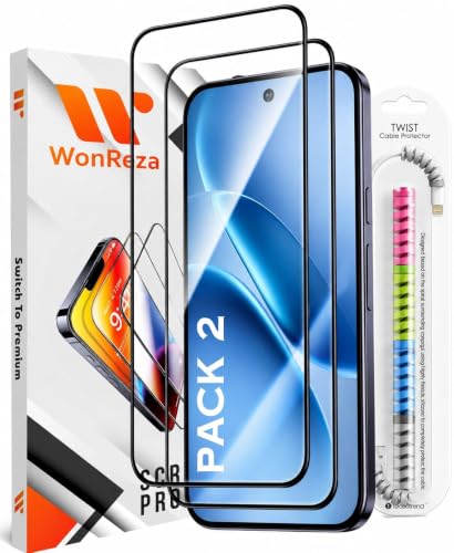 Image of Pack 2 - Tempered Glass for Oppo F70 Pro 5G with Cable Protector Edge to Edge | 9H Hardness | Case-Friendly Screen Guard Protector- Installation Kit