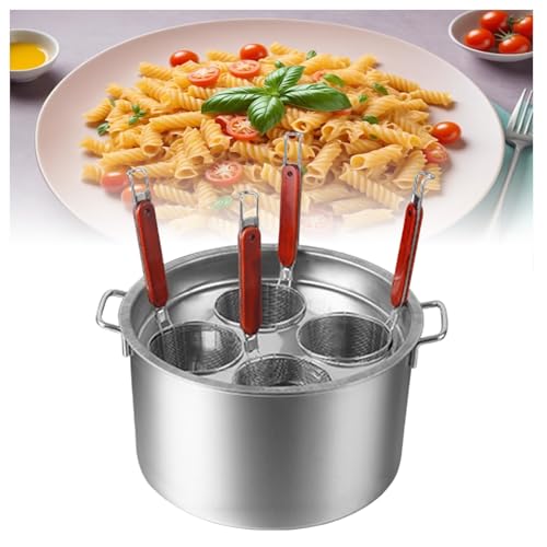 Cuisson pour pâtes sans coller grâce au séparateur et passoire amovible