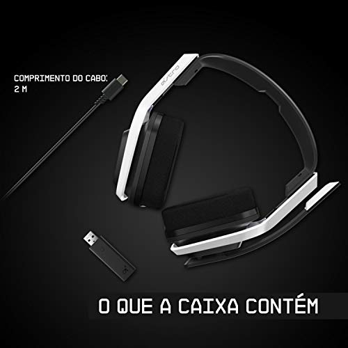 Headset sem fio ASTRO Gaming A20 Gen 2 para Xbox Series X|S, Xbox One, PC e Mac - Branco/Verde