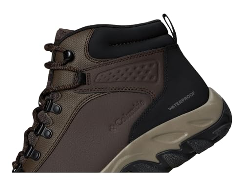 Columbia Men's Newton Explorer Hiking Shoe, Cordovan/Stone Green, 9.5