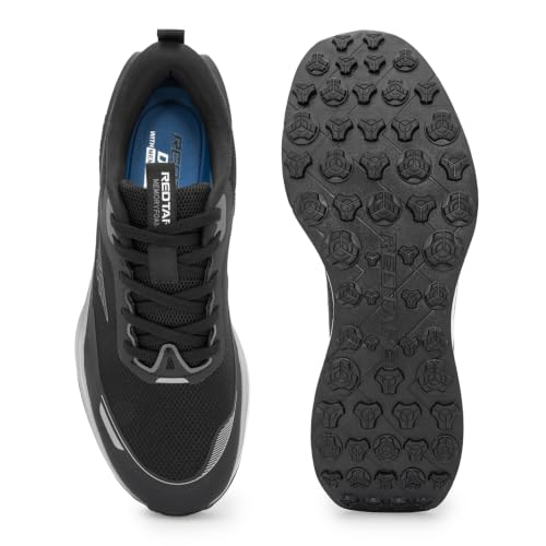 Image of Red Tape Men's Athleisure Sports Shoes for Everyday Comfort | Black | 7 UK