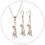 Rose Gold(Necklace+Earrings)