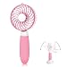 Mini Fan, Allkeys Personal Handheld Fan Battery Operated Portable Rechargeable USB with Base 3 Speeds for Home Office Outdoors Travel (Pink)