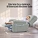 BareTay Lift Chair Recliners for Elderly, Recliner Chair with Massage&Heat, Extended Footrest, Oversized Recliners Armchair Lounge Sofa with Type C+USB Ports (new light grey, Oversize Recliner Chair)