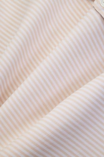 Image of SNITCH Men Formal Shirt for Office & Smart Casual | Regular Fit Spread Collar Vertical Pinstripes | Breathable Cotton Blend Stretch Full Sleeve Button Shirt
