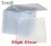 Yens 50clearslimcd Clear Slim CD Jewel Cases, 5.2 mm, 50 Piece