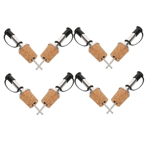 OFFSCH 8Pcs Wine Pourer and Stopper Wine Accessories for Preservation and Pouring present for Wine Lovers and Entertainers