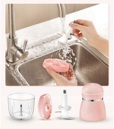 220V Portable Mini Meat Grinder 300ML Electric Food Blender Multi-Functions Chopper Slicer Cutter