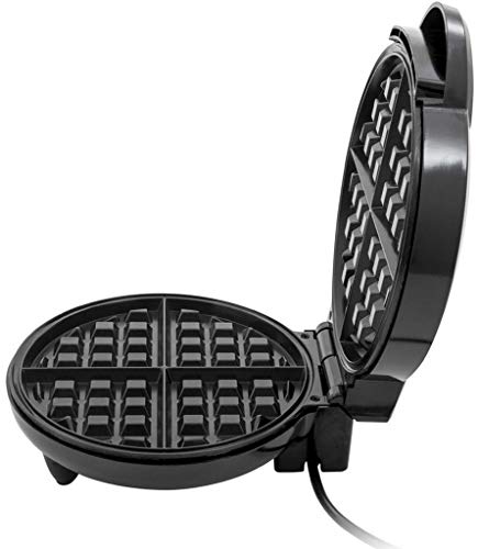 Grill Máquina De Waffle Crocante Antiaderente Aço Inox Prático Rápido 127V Preta 1200 Watts Mondial