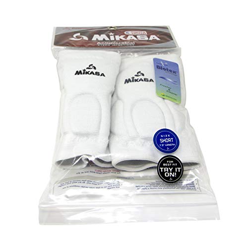 Mikasa 830Jr Competition Antimicrobial Kneepad, White #TOP5