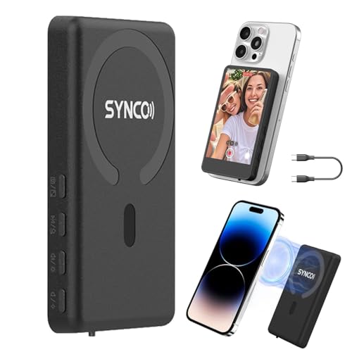 SYNCO Xview M4 ���C�g�ѓd�b Vlog ���B�胂�j�^�[��ʁA4�C���` 400cd/m2 HD���A�J�������j�^�[ iPhone&Android�t�H���Ή� ���C�u�X�g���[�~���OTikTok�p