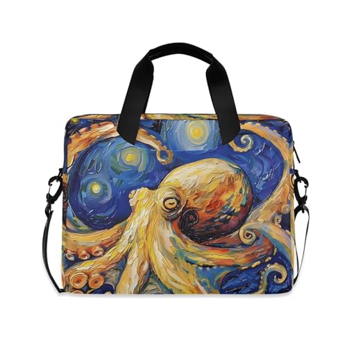 ALAZA Octopus Starry Sky Funda Maletín para Laptop 13-15.6"