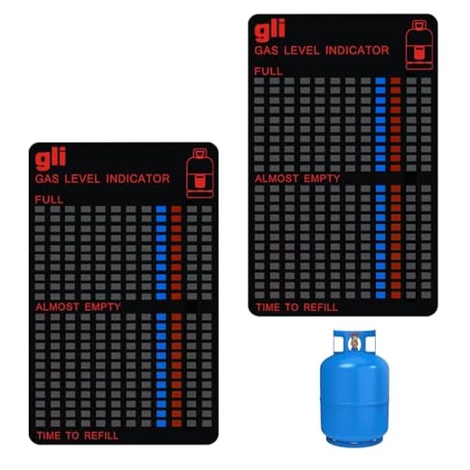 2 Stück Magnetische Füllstandsanzeige, Gas Grill Flasche Gasanzeiger Level Indikator, Gasflaschen Füllstandsanzeige für Propan-Gas oder Butan Gasflaschen Gaskocher Füllstandsmesser Gasflasche
