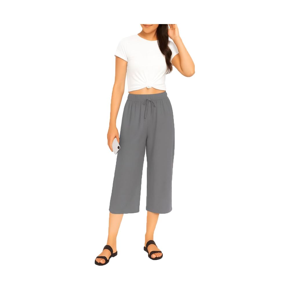 brand flex Women's Cotton Solid Capris, Nightwear And Yoga Capri For Women-picture-27