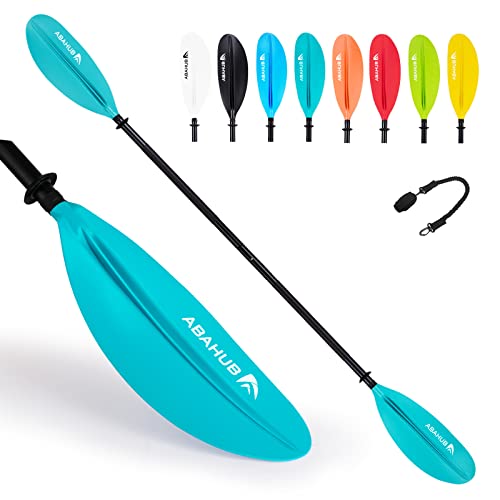 Abahub 218/230/241 cm Kajak-Doppelpaddel Aluminium mit Paddelleine