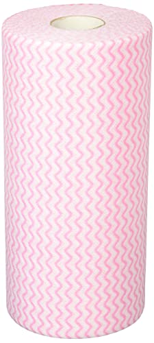 ストリックスデザイン カウンタークロス抗菌 ロールタイプ 厚手 60カッ ト ピンク 約23×35cm 使い捨て 不織布 ふきん テーブルダスター 業務用 SA-166