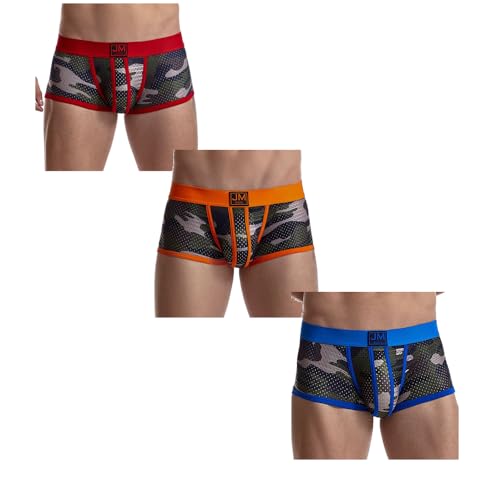 JOCKMAIL Men's Boxer Briefs Mens Underwear Boxer Briefs with Men's Boxer Shorts Camouflage Underwear Pack