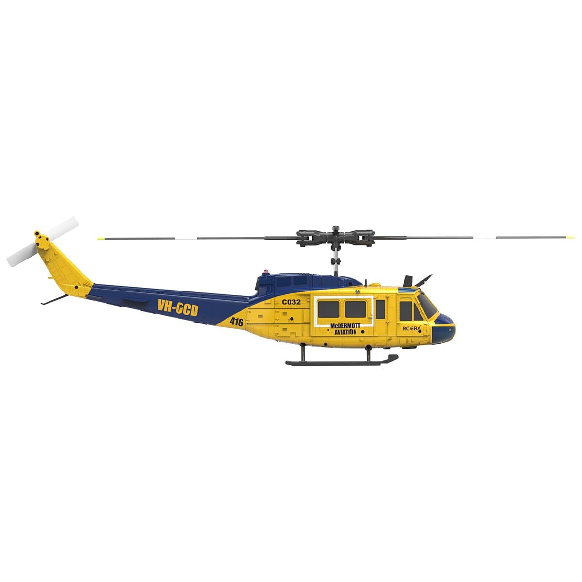 C032 Maßstab 1:48 UH-1 Huey 2,4 GHz 6-Kanal Flybarless RC-Hubschraubermodell (RTF)