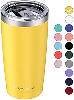Umite Chef 20oz Tumbler with Lid, Stainless Steel Vacuum Insulated Double Wall Travel