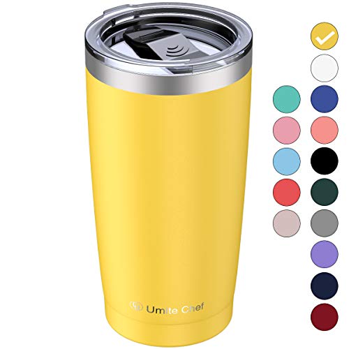 Umite Chef 20oz Tumbler with Lid, Stainless Steel Vacuum Insulated Double Wall Travel