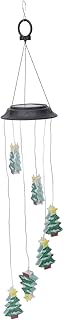 GANAZONO 1Pc Árvore De Natal Sinos De Vento Solares Decorações De Natal Sinos De Simpatia Solar Sinos De Vento Sinos De Vento Ao Ar Livre LED Luzes Solares LED Luzes Solares Ao Ar Livre