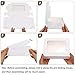 TOMNK 12pcs 8x6x2.5 Inches Bakery Boxes with Window, Cookie Boxes for Chocolate Strawberries, Donuts, Cupcakes, Muffins and Dessert