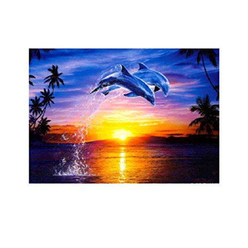 Covermason-Broderie Peinture en Diamant 5D DIY, diamants Point de Croix en Résine Décoration de Maison Salon Chambre Diamond - Cheval (D)