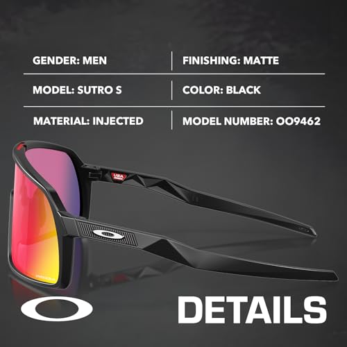 Image of Oakley SUTRO S OO9462 Shield Shape Sunglasses With Official Eyewear Kit | Men's & Women's Sunglasses