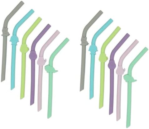 melii Pajitas de silicona reutilizables para niños con cepillo de limpieza, sin BPA, aptas para lavavajillas y microondas (12 popotes) disponible en Yaxa Venezuela