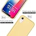 JASBON Case for iPhone XR, Soft Liquid Silicone iPhone XR Case with Raised Edges Cover for iPhone XR-Yellow