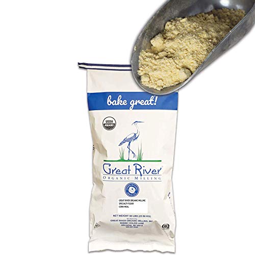 Great River Organic Milling, Specialty Flour, Corn Meal, Stone Ground, Organic, Non-Gmo, 50-Pounds (Pack Of 1) #TOP1