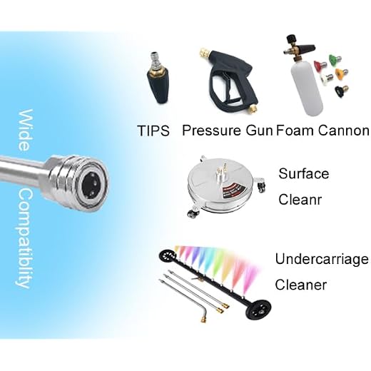 120 Inch Stainless Steel Pressure Washer Wand