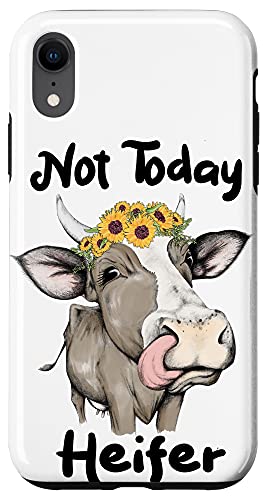 iPhone XR Not Today Heifer funny cow phone case cow case Farmer Women Case