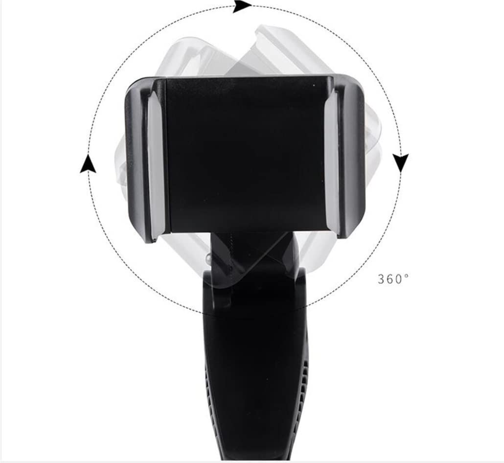 Supporto Telefono Supporto Universale per Telefono Cellulare per Parasole per Auto per con Visiera Automatica Rotazione di 360 Gradi per Auto(Blue)