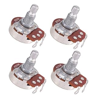 perfk 4 Pièces Potentiomètre de Guitare A250K B250K Pièces Détachées pour Guitare Electrique - Les Beatles, Paul McCartney, John Lennon, RIngo Starr, George Harrison