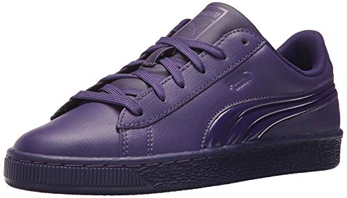 PUMA Unisex-Child Basket Classic Sneaker, Violet Indigo-Violet Indigo, 3 M US Little Kid