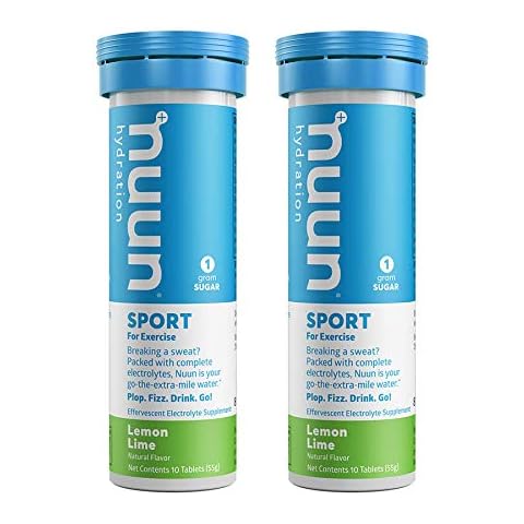 Nuun Sport: Lemon + Lime Electrolyte Enhanced Drink Tablets (2 Tubes of 10 Tabs) Cover