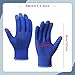 kowaku Winter Touchscreen Gloves Warm Mittens Anti Slip Comfortable Cycling Mittens Climbing Gloves for Skating Outdoor Driving Snow, Blue, Women