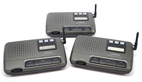 Home Intercom Digital FM Wireless 3-Channel System 3-Station Charcoal