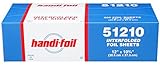 Handi-Foil 51210 12' x 10.75' Foil Pop-up Sheets (Pack of 500)